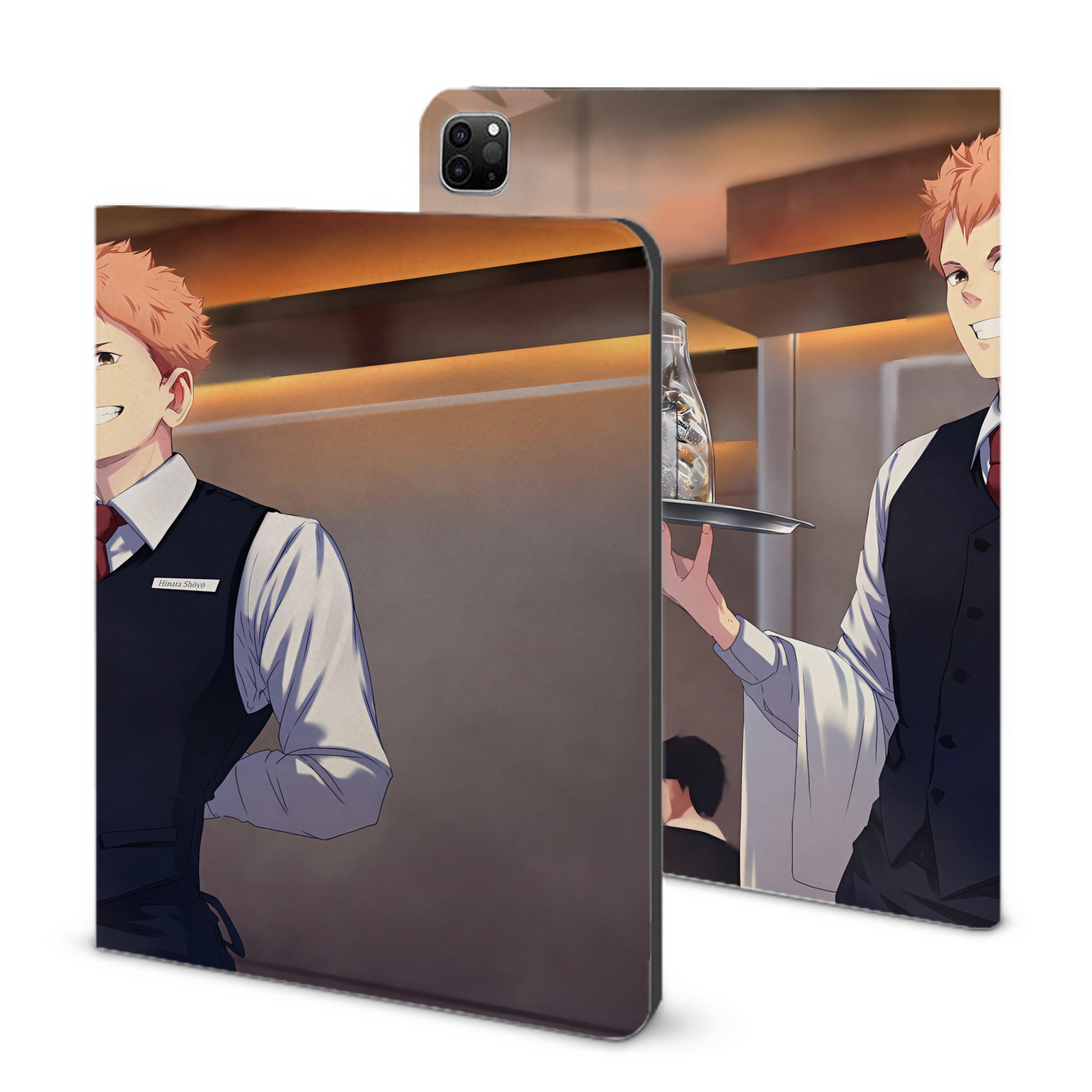 （画像用） ハイキュー!! Haikyu!! IPad ケース ブック型 PUレザー TPU 耐衝撃 軽量 薄型 ペン収納なし 全面保護 IPad 各モデル対応